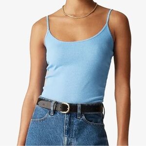 NWT JCrew J. Crew fine rib tank top / cami / camisole size L